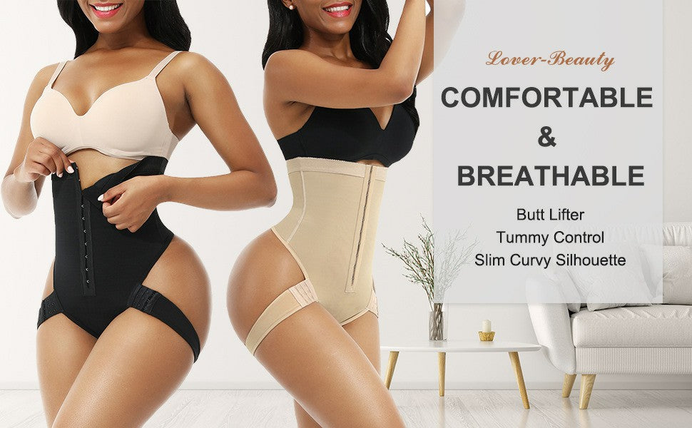 Cuff Tummy Trainer with Butt Lift Femme Exceptional Shapewear High Waist  Trainer Tummy Control Body Shaper for Women